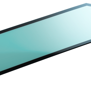 Grün getönte Polycarbonat-Sicherheitsglasscheibe ECE R43