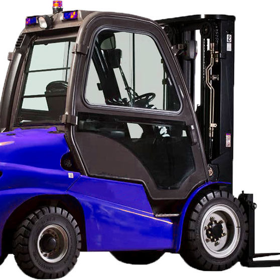 Polycarbonate glazing for handling equipment