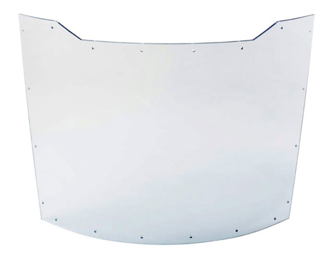 vehicle bonnet made of thermoformed plastic
